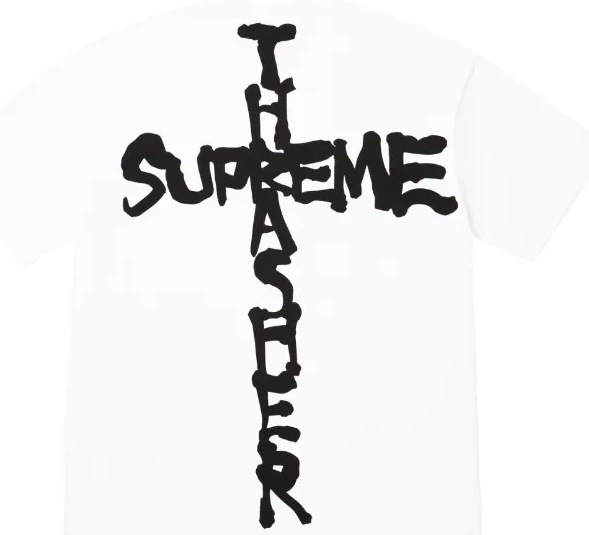 Black M L and T-shirt English White Cross S XL 0514